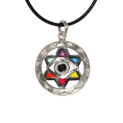 Star of David Pendant with Center Eye - Inner Expressions